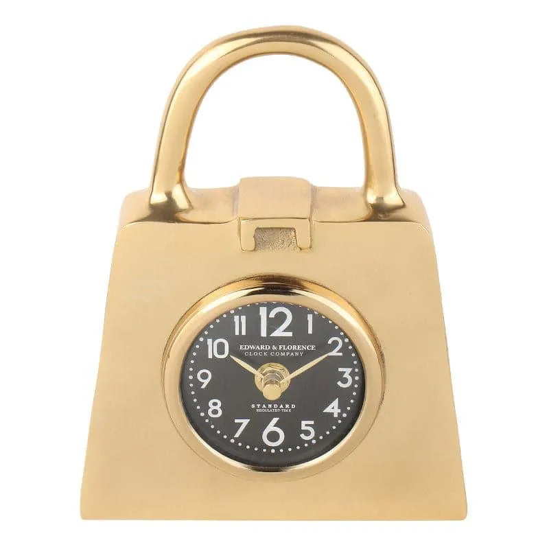 Shopping Show Table Clock - Gold media 3