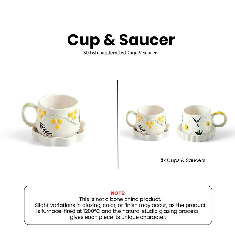Sunbeam Bloom Cup & Saucer - Set of Two (310 ML) media 7