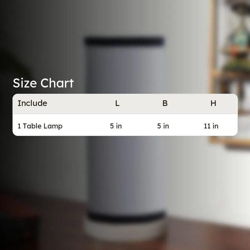 Esto Tower Wooden Table Lamp - White,Black media 7