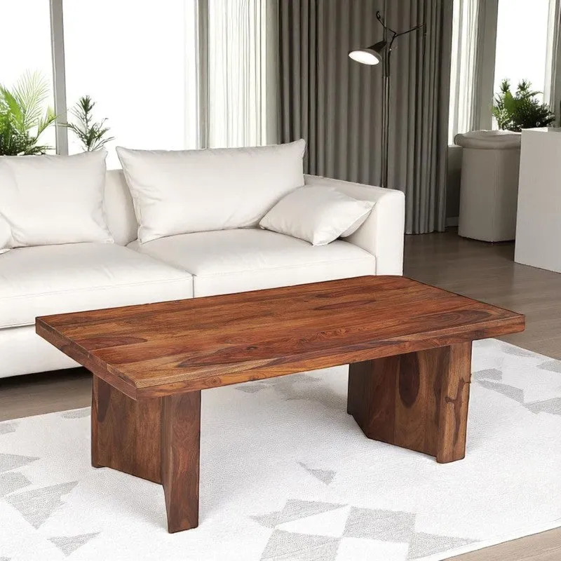Avenox Sheesham Wooden Center Table - Brown media 1