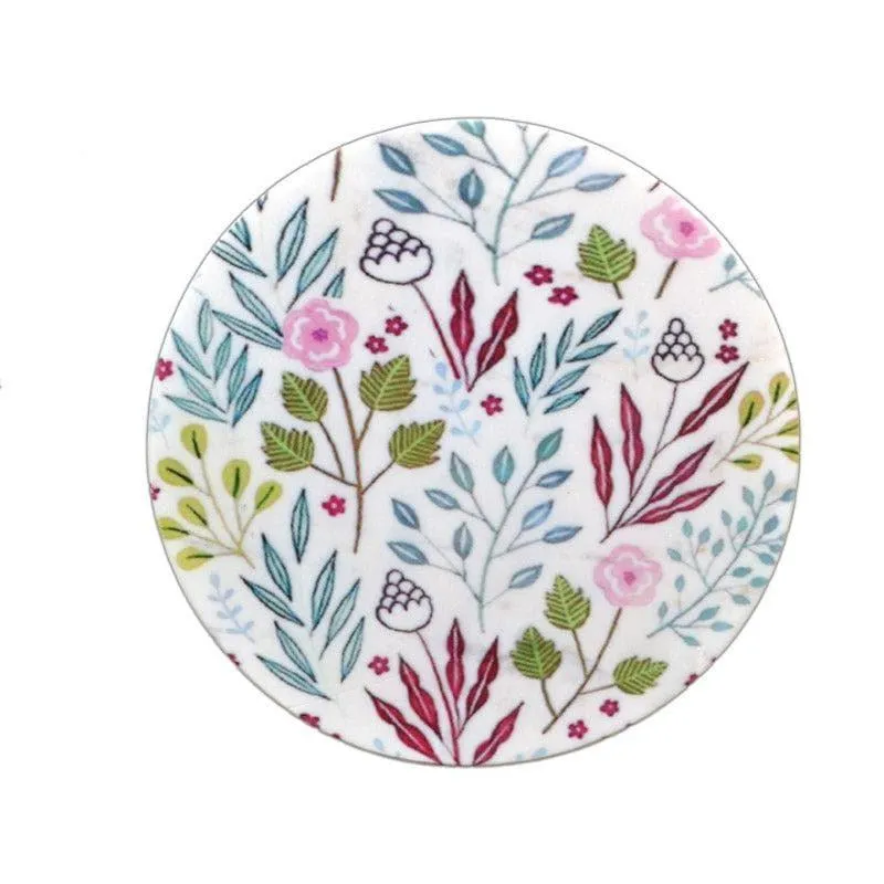 Floral Mix Printed Marble Wall Accent media 3