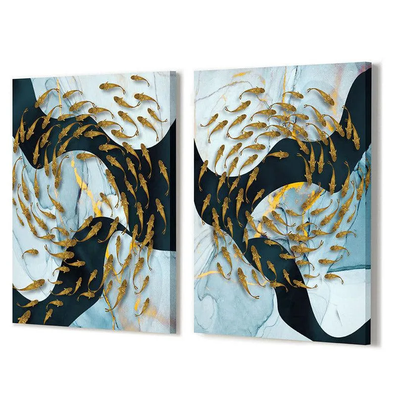 Pene Marina Abstract Wall Art - Set of Two media 5