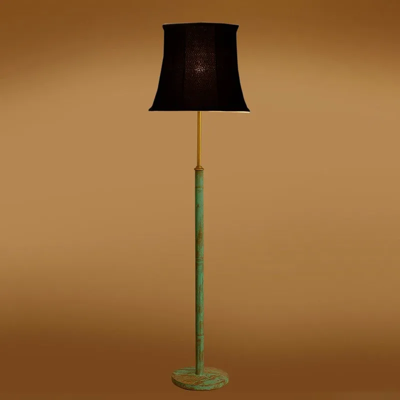 Misty Morning Wooden Floor Lamp - Black media 7