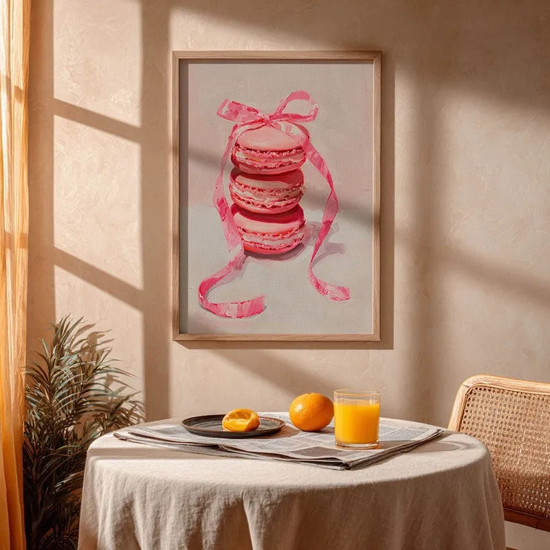 Macaron Magic Archival Canvas Wall Art - Brown media 4