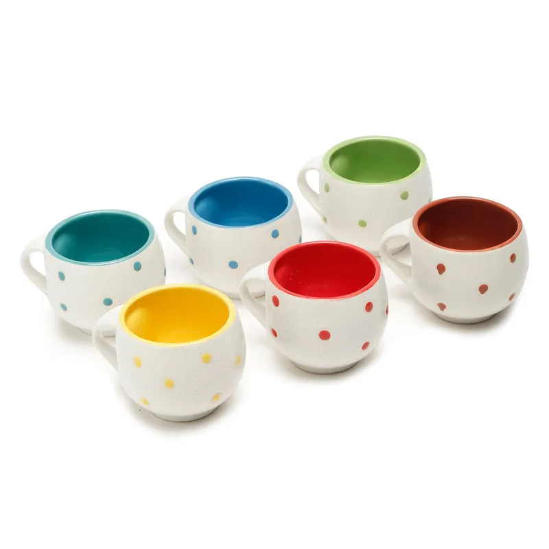 Plum Ceramic Tea Cup (120 mL Each) - Set Of Six media 3