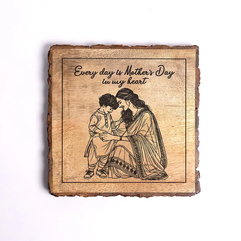 Every Day Is Mother's Day Wood Showpiece - Square media 5