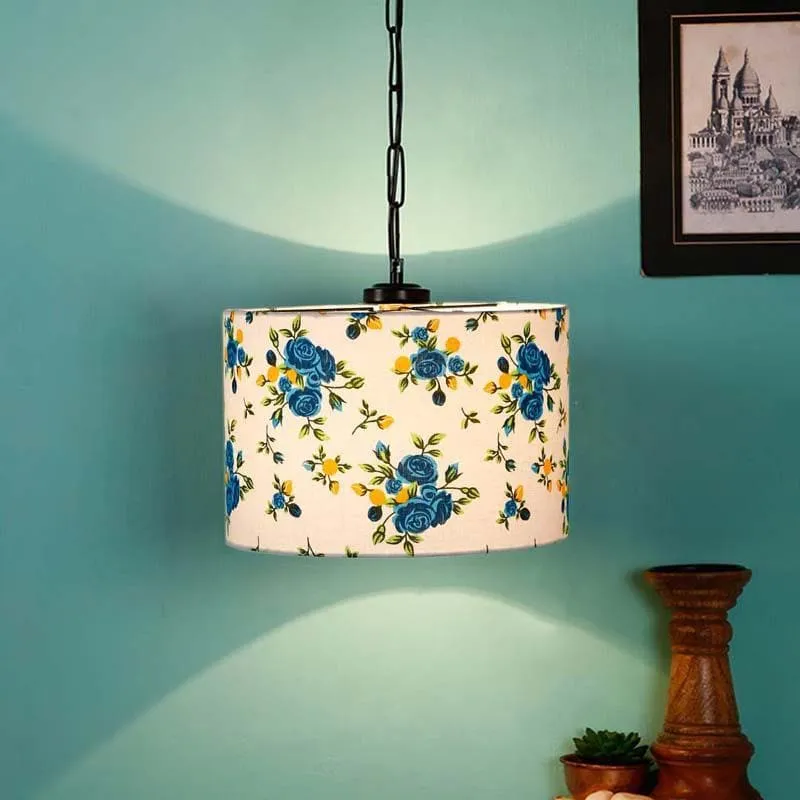 Floral Nirvana Fabric Ceiling Lamp media 1