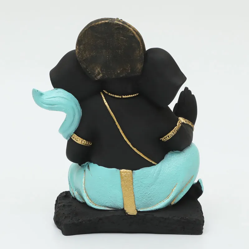 Turquoise Robed Ganesha Showpiece media 6