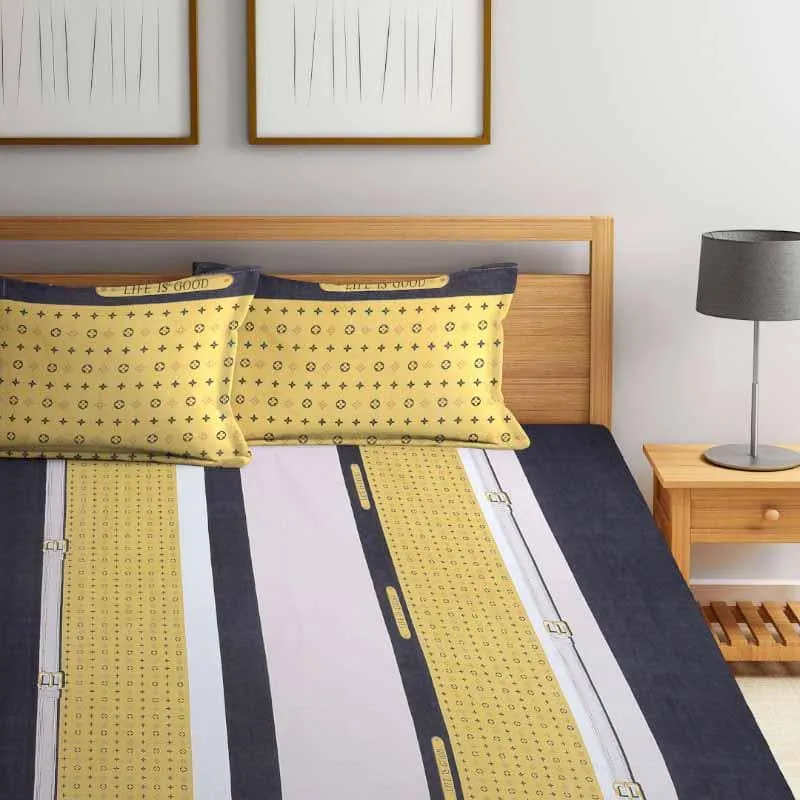 Polka Pots Printed Bedsheet - 150 GSM media 1