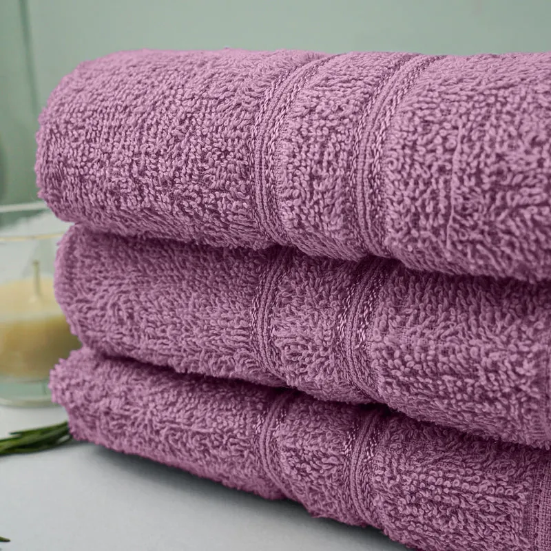 Micro Cotton LuxeDry Soothe Face Towel (Purple) - Set Of Four media 4