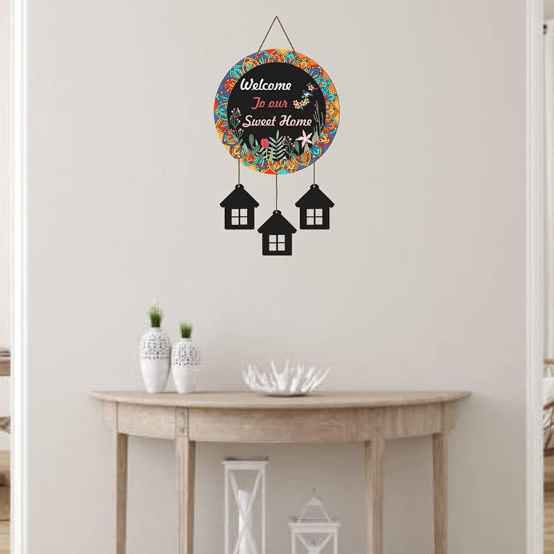 Welcome Home III Polyester & MDF Wall Hanging