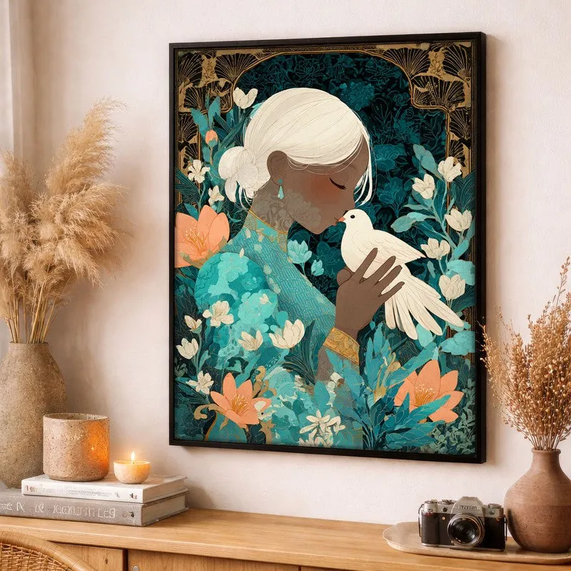 Miraye Canvas Wall Painting With Black Frame media 3