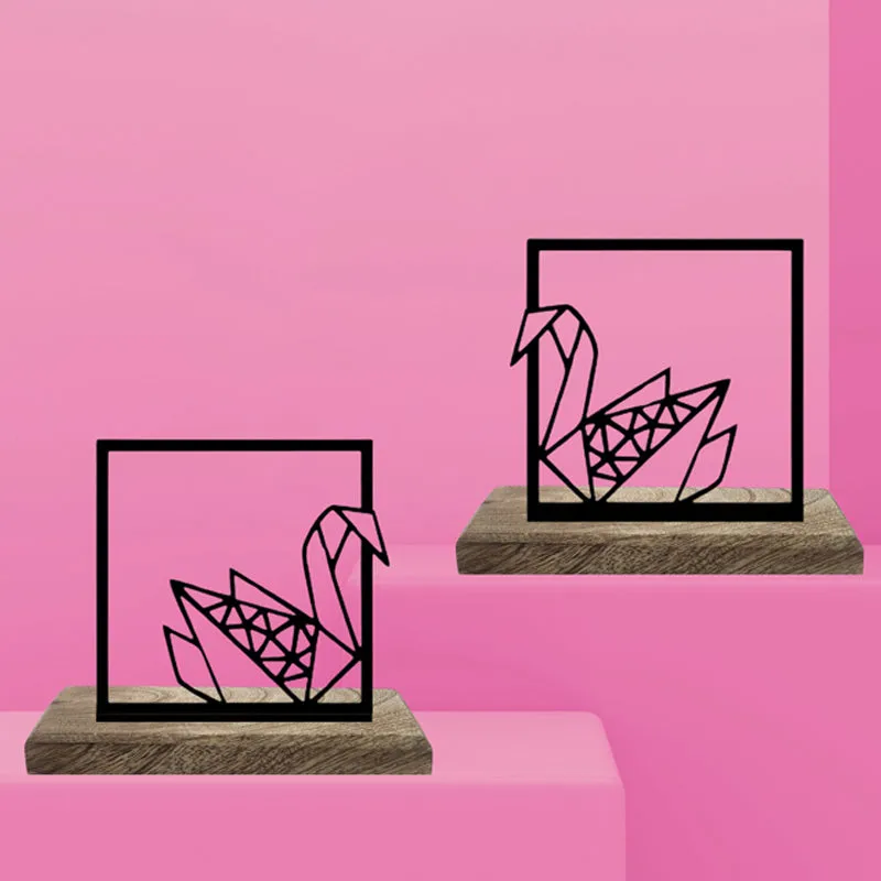 Origami Swans Showpiece - Set Of Two media 3