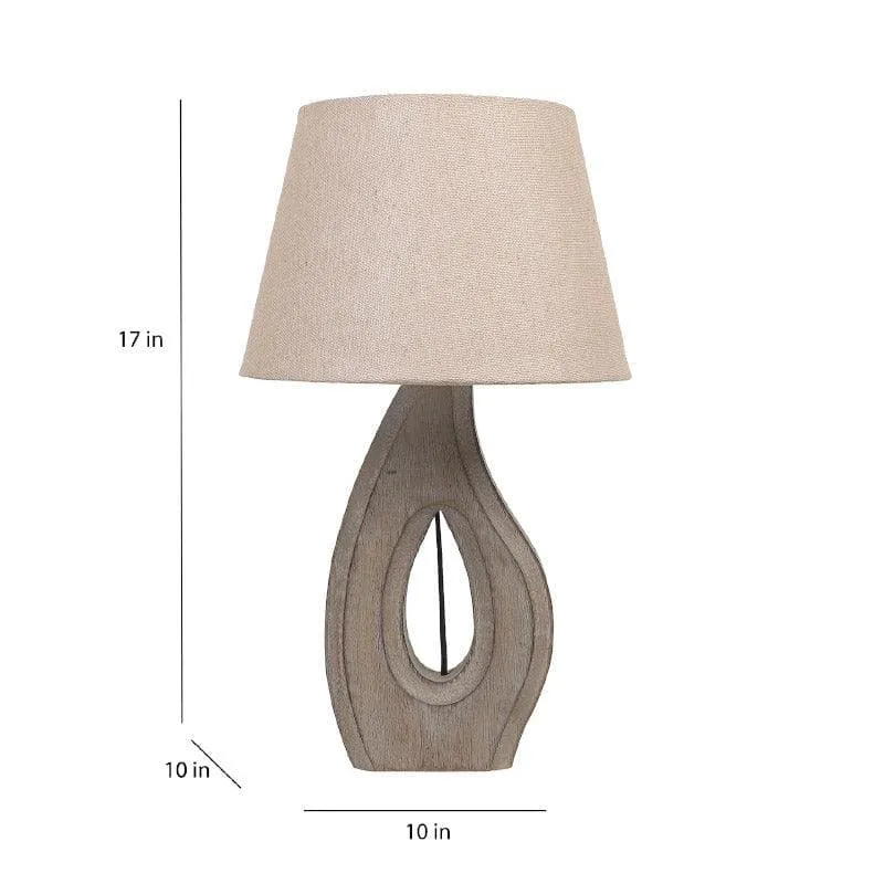 Mishuna Cove Fabric Table Lamp - Beige media 5