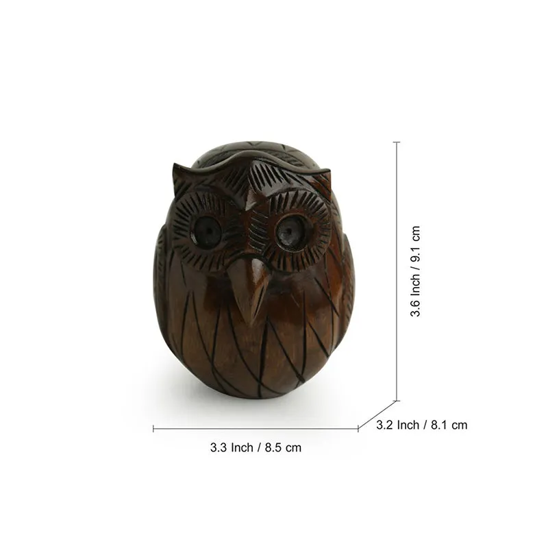 Hoot Craft Eucalyptus Wood Spectacle Holder media 5