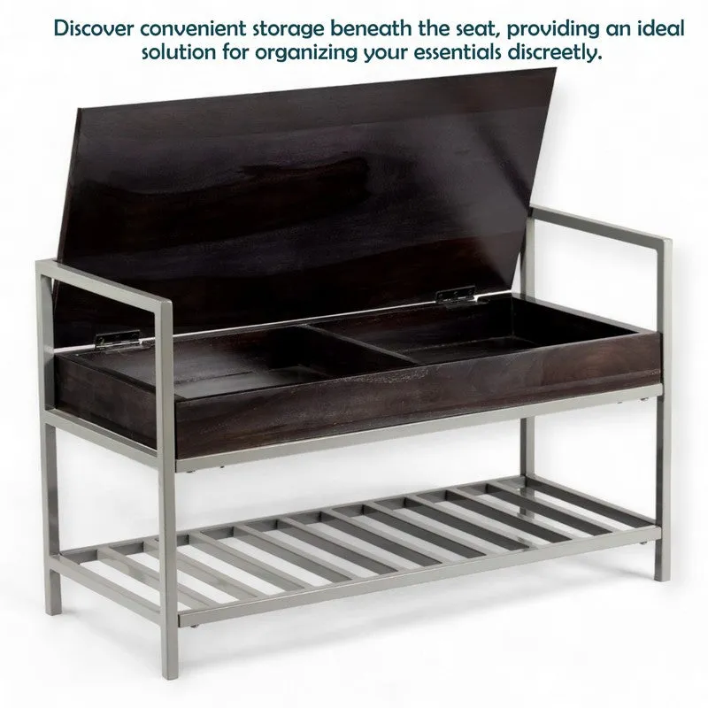 Wavex Metal Bench - Grey media 7