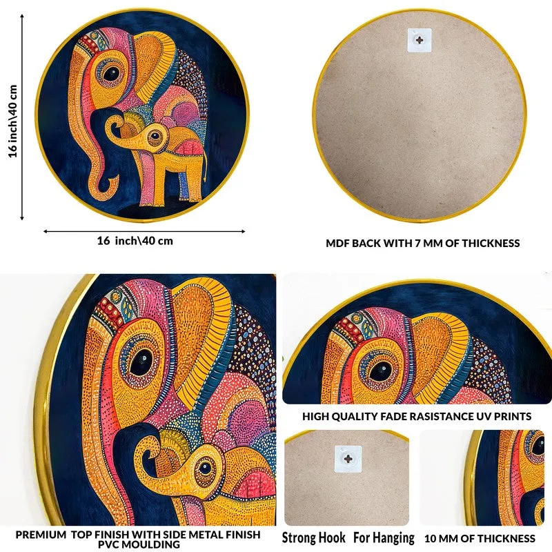 Colorful Elephant Motif Paper Wall Art media 9