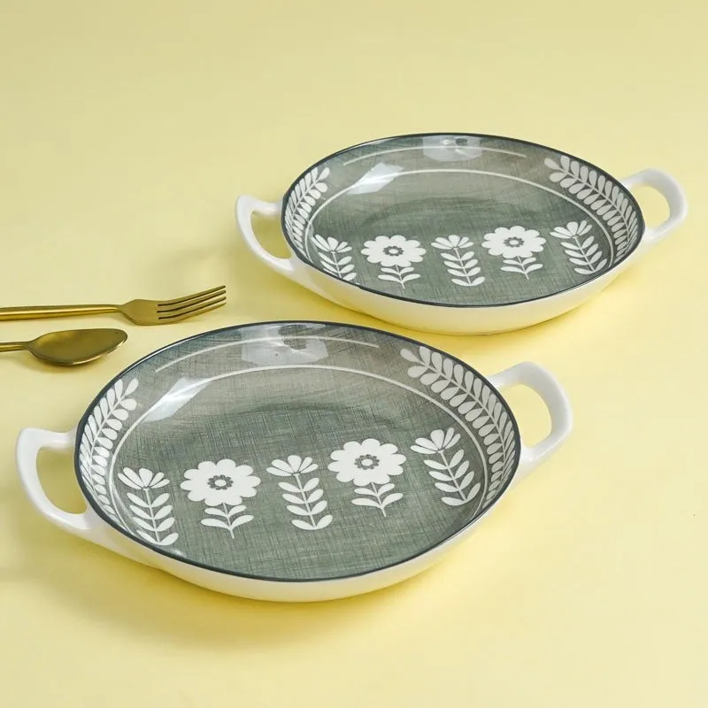 Rana Floral Porcelain Platter - Set of Two media 3