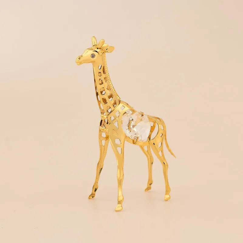 Golden Giraffe 24K Gold Plated Mild Steel Showpiece media 3
