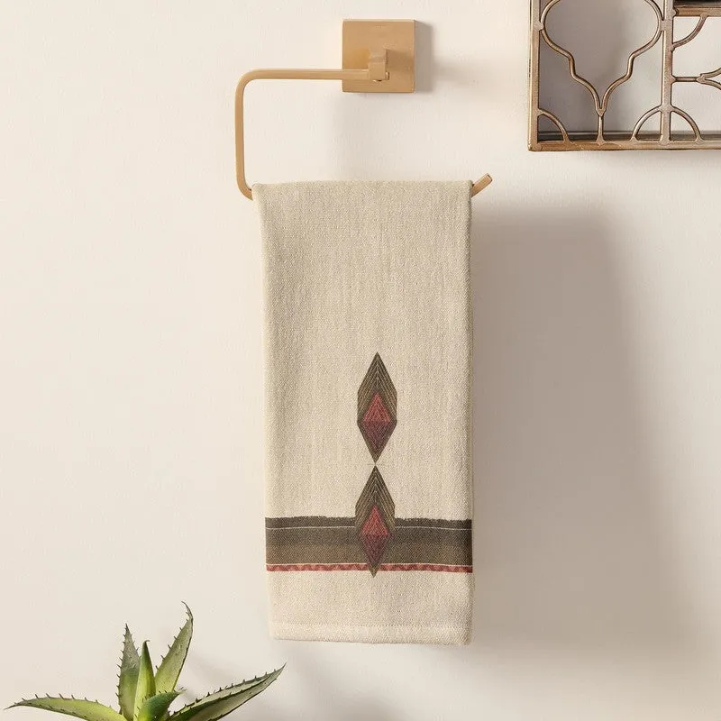 Heritage Cotton Hand Towel (Off White) - Set Of Two media 3