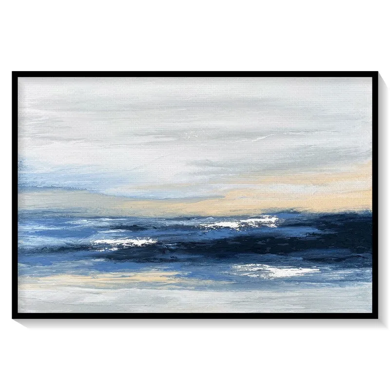 Harvest Reflections Canvas Wall Painting - Black Frame media 8
