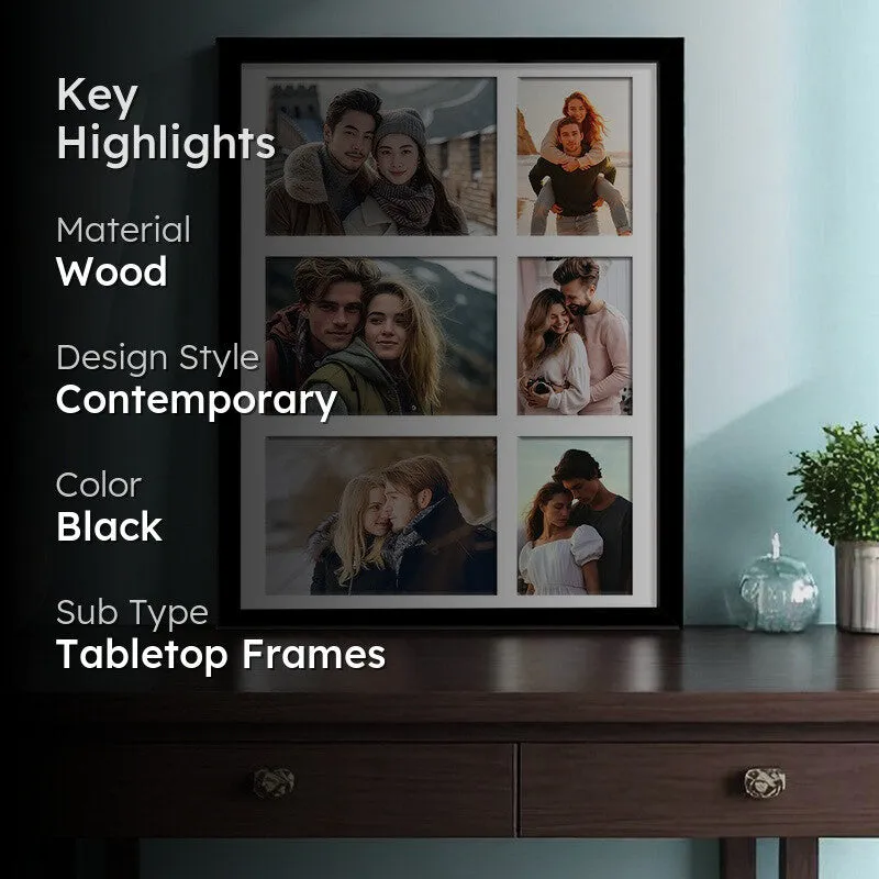 Timera Collage Photo Frame - Black media 2