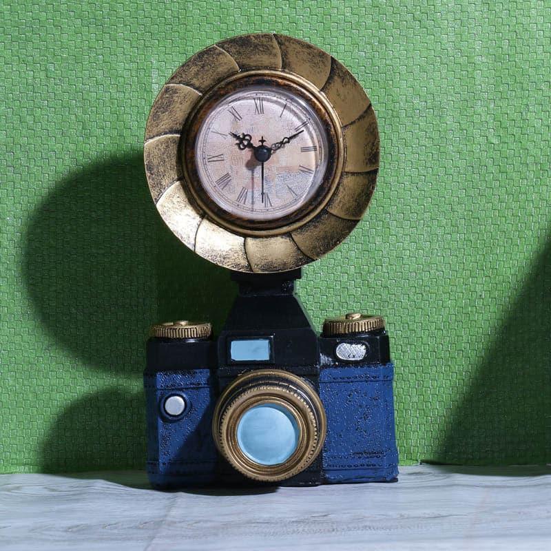 Vintage Camera Table Clock