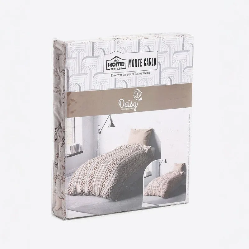 Monte Carlo Strivya Geometric Polycotton Reversible Dohar (Peach) - 150 GSM media 7