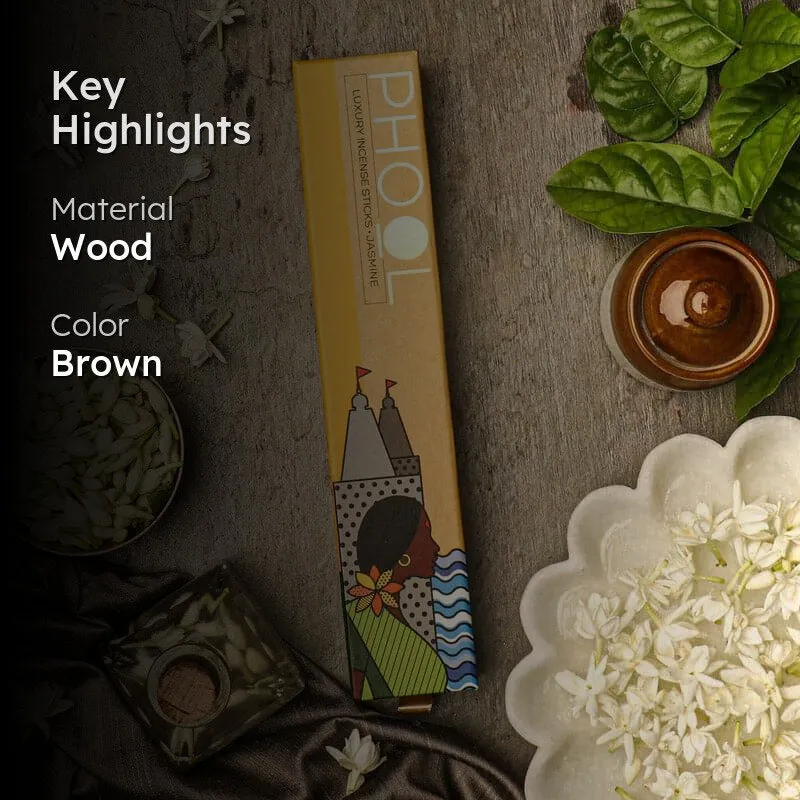 Phool Natural Incense Sticks (Jasmine) - Set Of Forty media 2