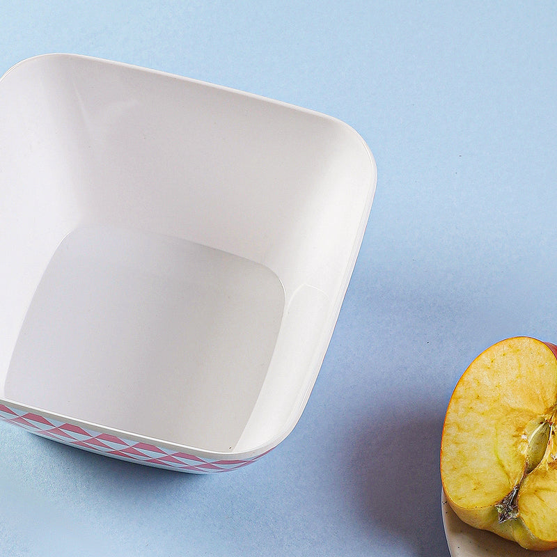 Mivono Snack Bowl (White & Pink) - 1020 ML media 4