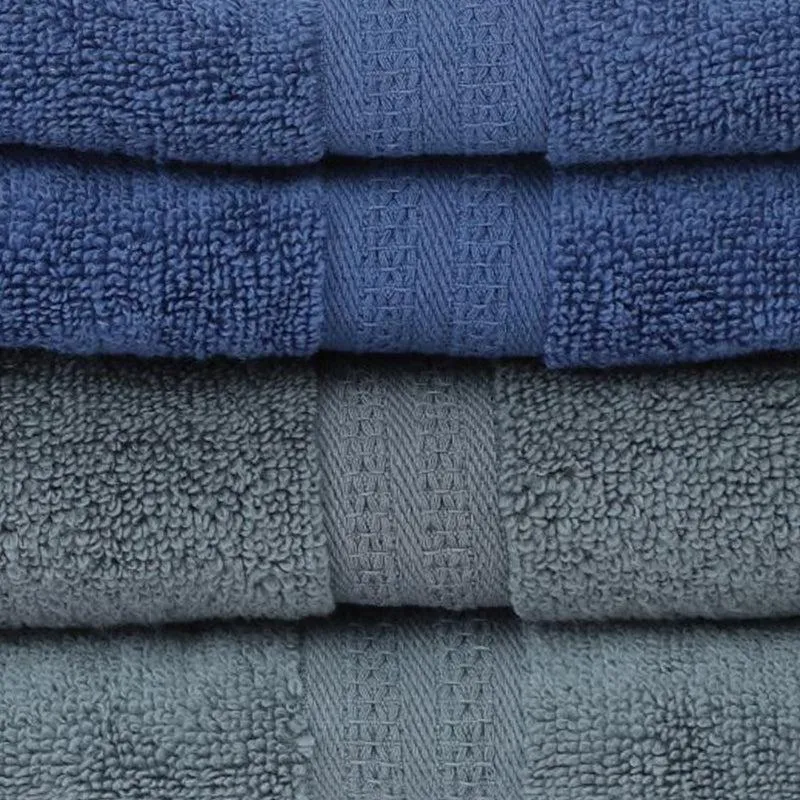 Miorah Hand Towel (Grey & Blue) - Set Of Four media 5
