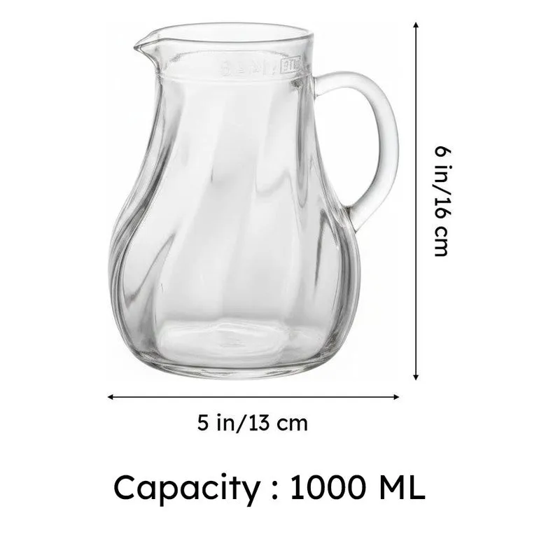 Orvella Glass Jug(1000 mL) - Set Of Four media 7