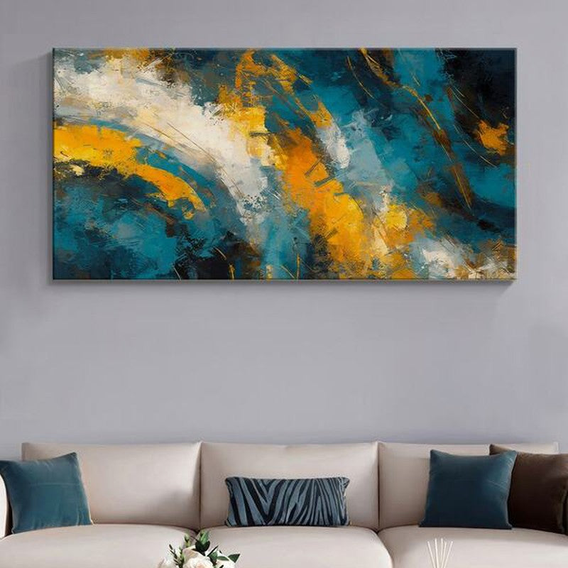 Expressive Abstract Wall Painting