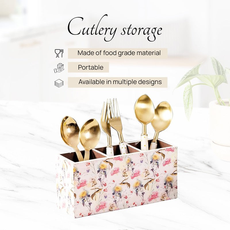 Floral Heavenly Cutlery Holder media 4