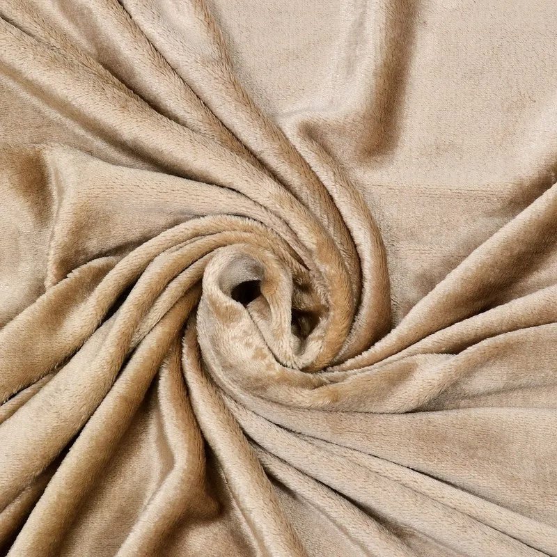 VelvetDream Woolen Bedsheet (Beige) - 150 GSM media 7