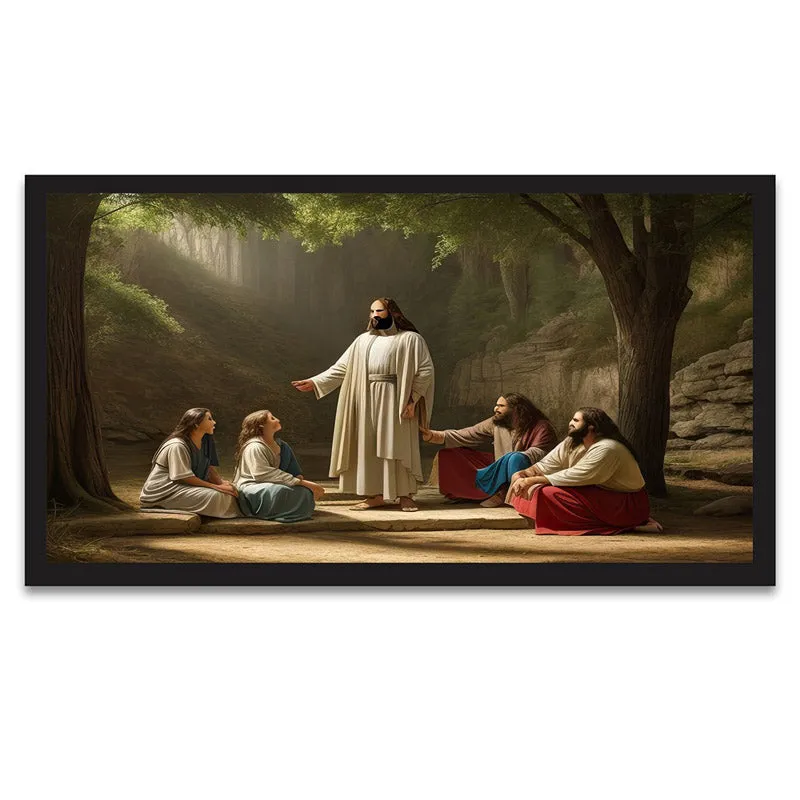 Jesus And Disciples Canvas Wall Painting media 3
