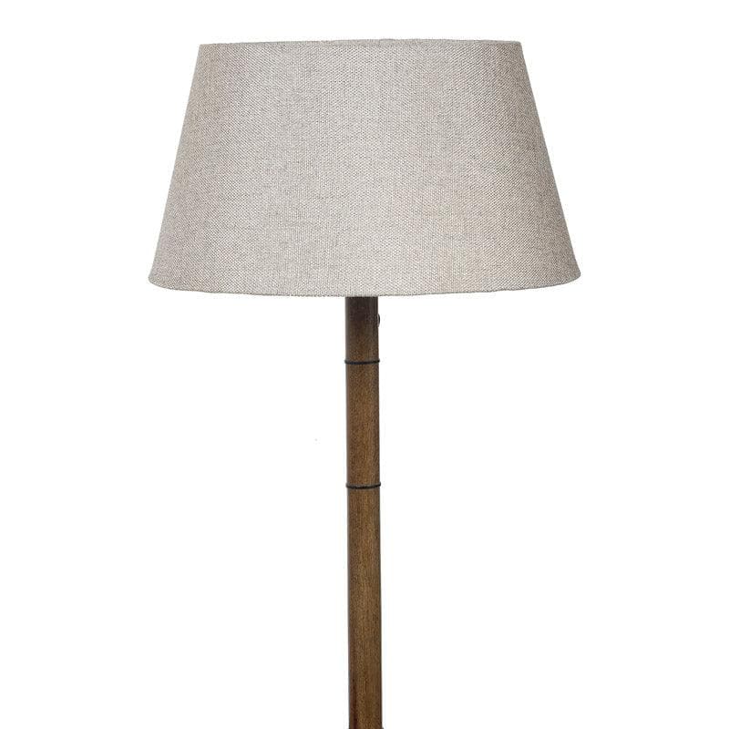 Rosa Miosa Wooden Floor Lamp With Shelf - Beige media 4