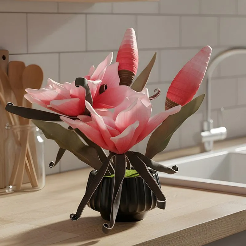 AarviDecor Blush Petal Foam Artificial Flowers media 8