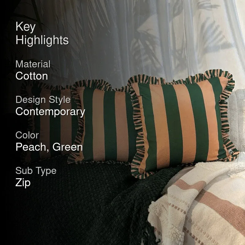 Stripe II Cushion Cover (Green) - Set Of Four media 2