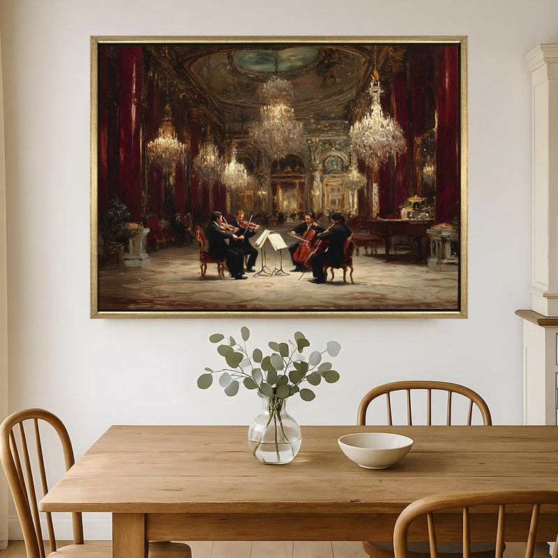 Royal Symphony Canvas Wall Painting With Frame