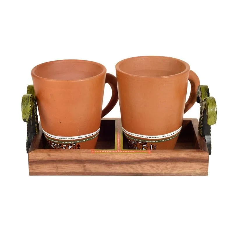 Earth Essence Mug With Tray - Set Of Two media 4