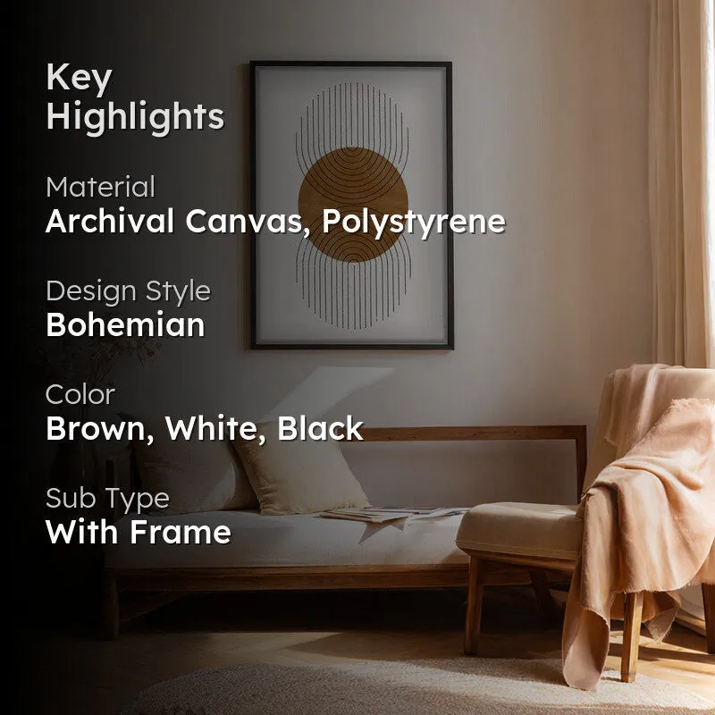 Terra Balance Canvas Wall Painting With Black Frame media 2