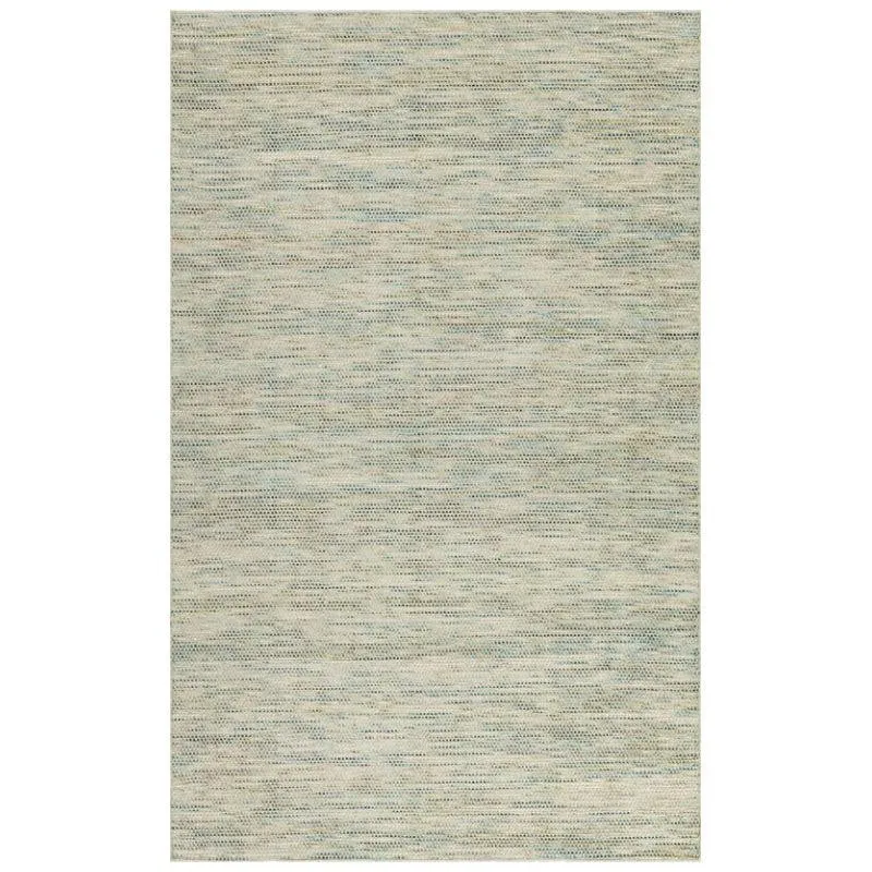 Lasumi Hand Woven Wool Rug - Bluish Cream media 1