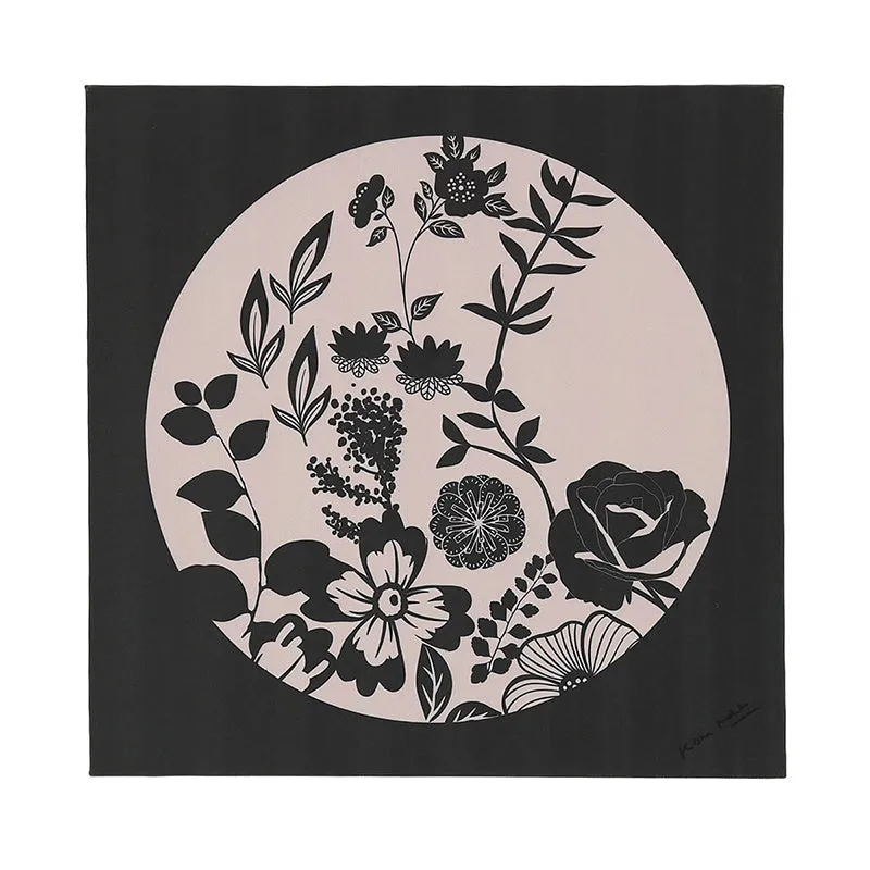 India Circus Monochrome Fleur Canvas Wall Art - Set Of Three media 3