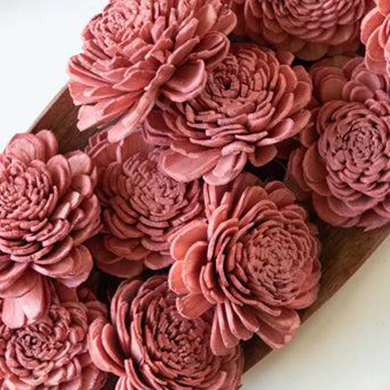 Estar Sola Wood Rose Flower (Rustic Pink) media 6