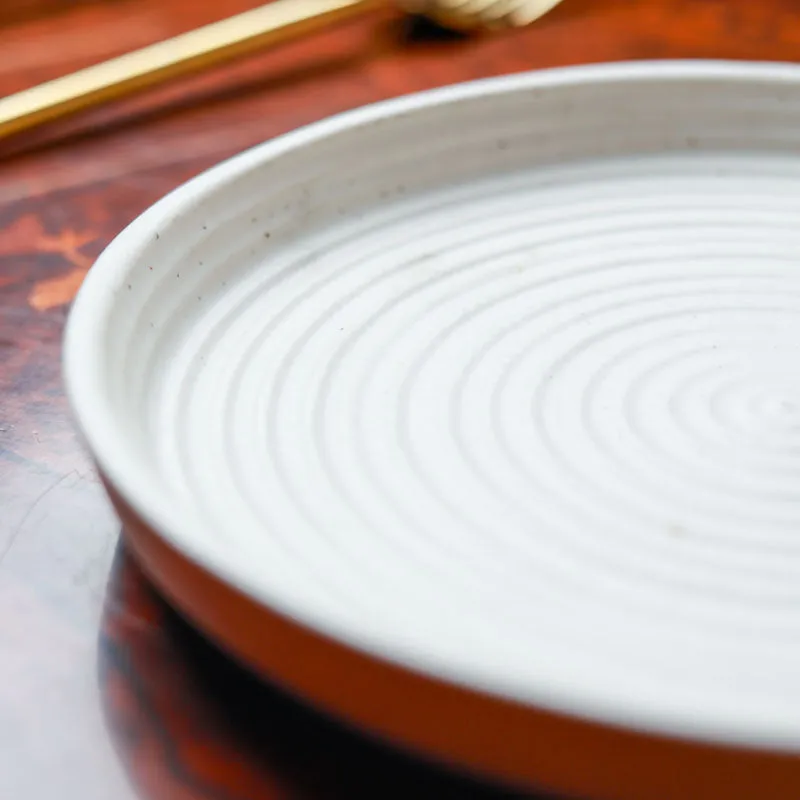 Fired Form Ceramic Quarter Plate (White) - Set Of Two media 5