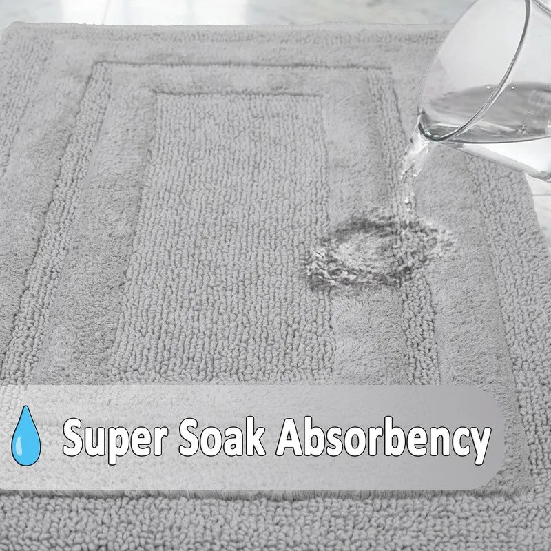 Aqualoom Anti skid Bath Mat  - Light Gery media 6