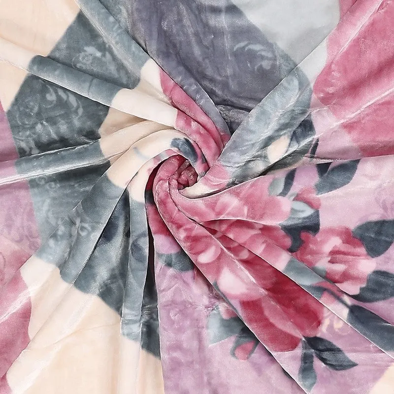 Monte Carlo Blush Blossom Blanket - 909 GSM media 6