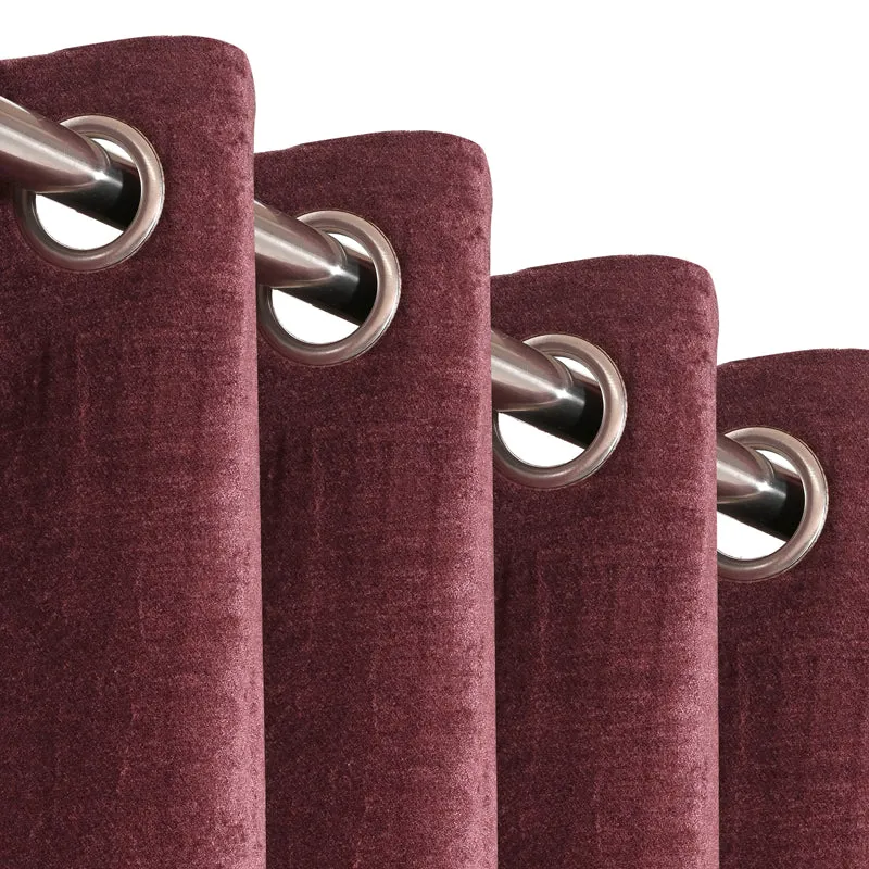 Saral Home Auriels Blackout Curtain (Mauve) - Set Of Two media 5