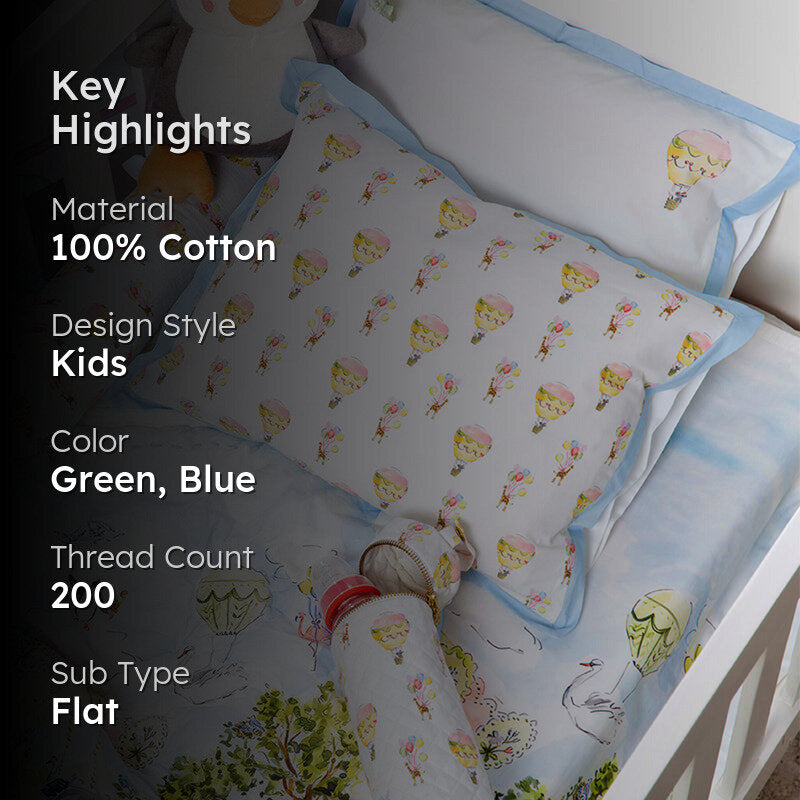 Twirl & Float Kids Cotton Bedsheet - 200 TC media 2